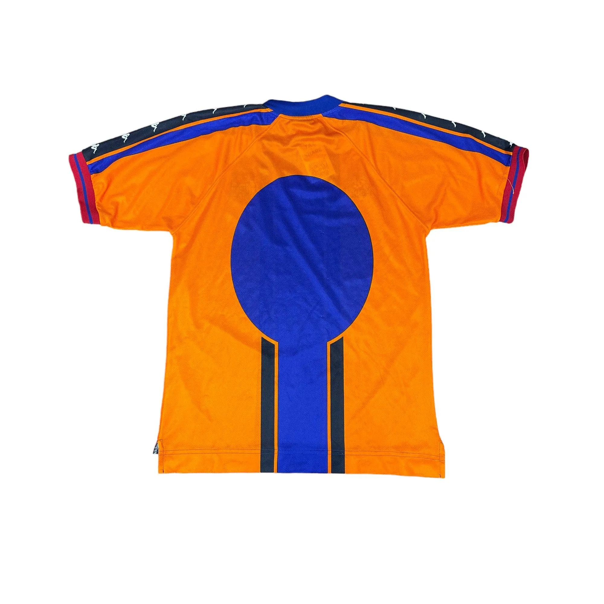 1997-98 Orange + Blue Kappa Barcelona FC Tee - Extra Large