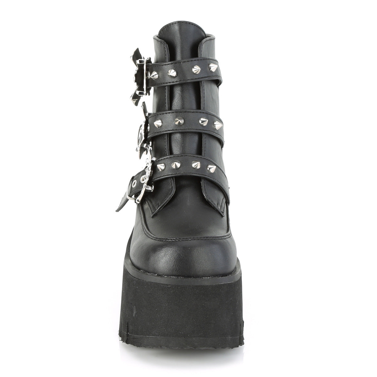 3 Inch Heel ASHES-55 Black Pu