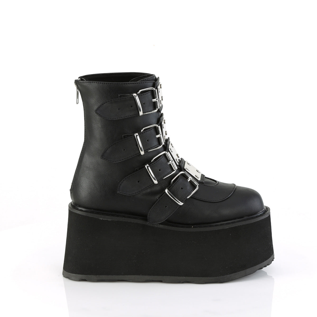 3 Inch Platform DAMNED-105 Black Pu