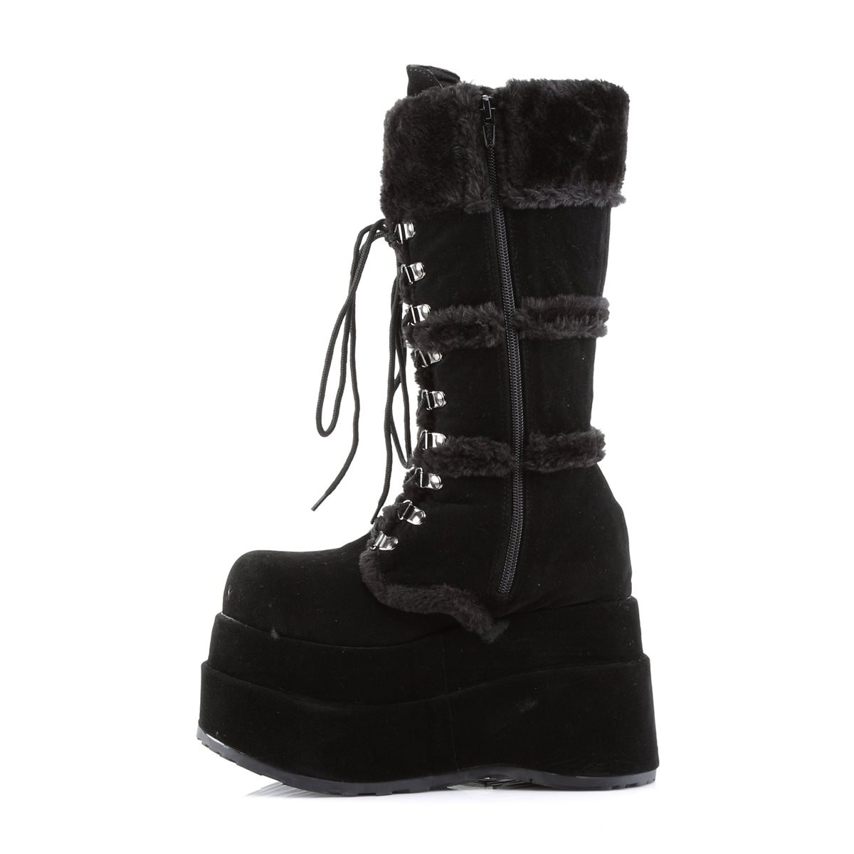 4 Inch Platform BEAR-202 Black Suede