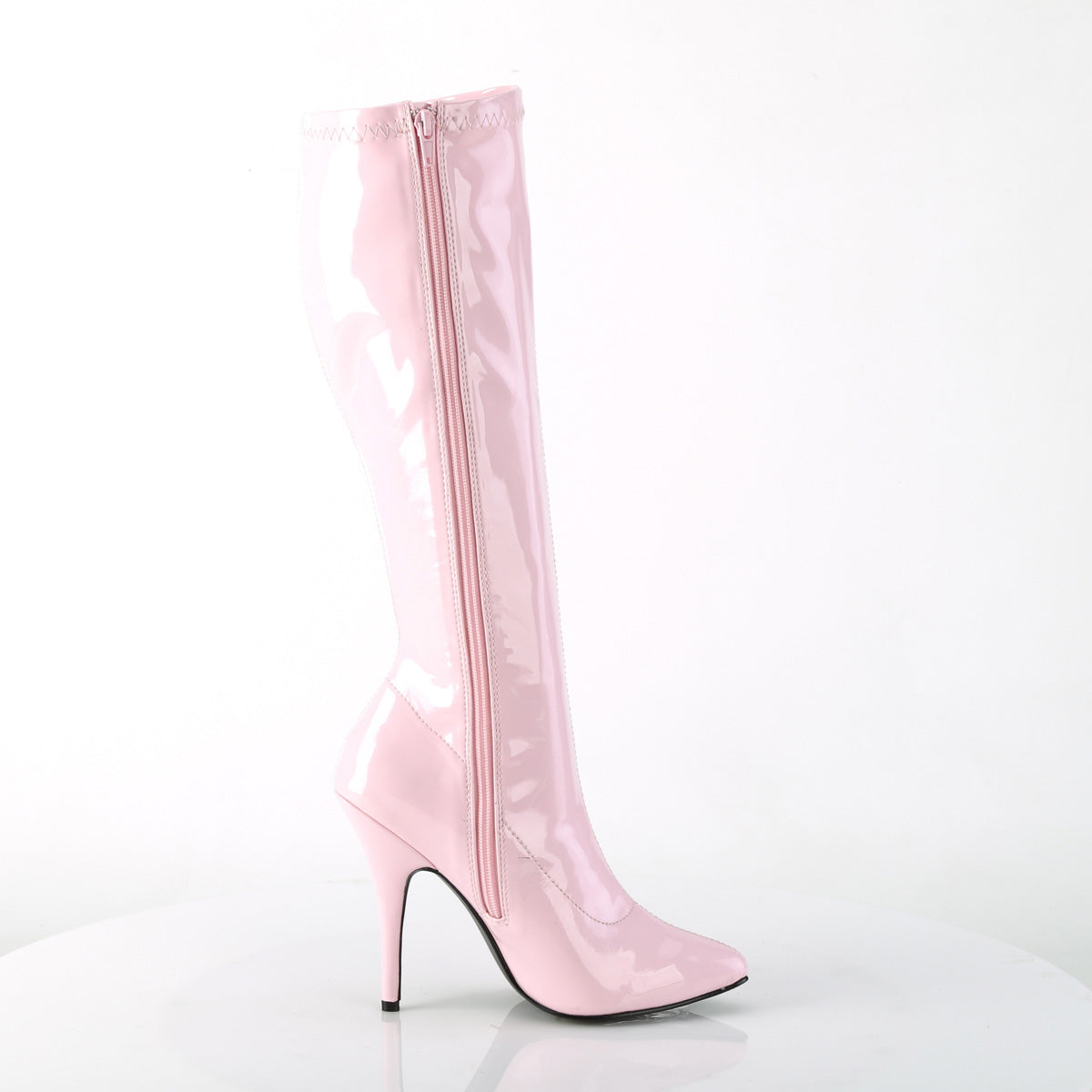 5 Inch Heel SEDUCE-2000 Baby Pink Stretch Patent