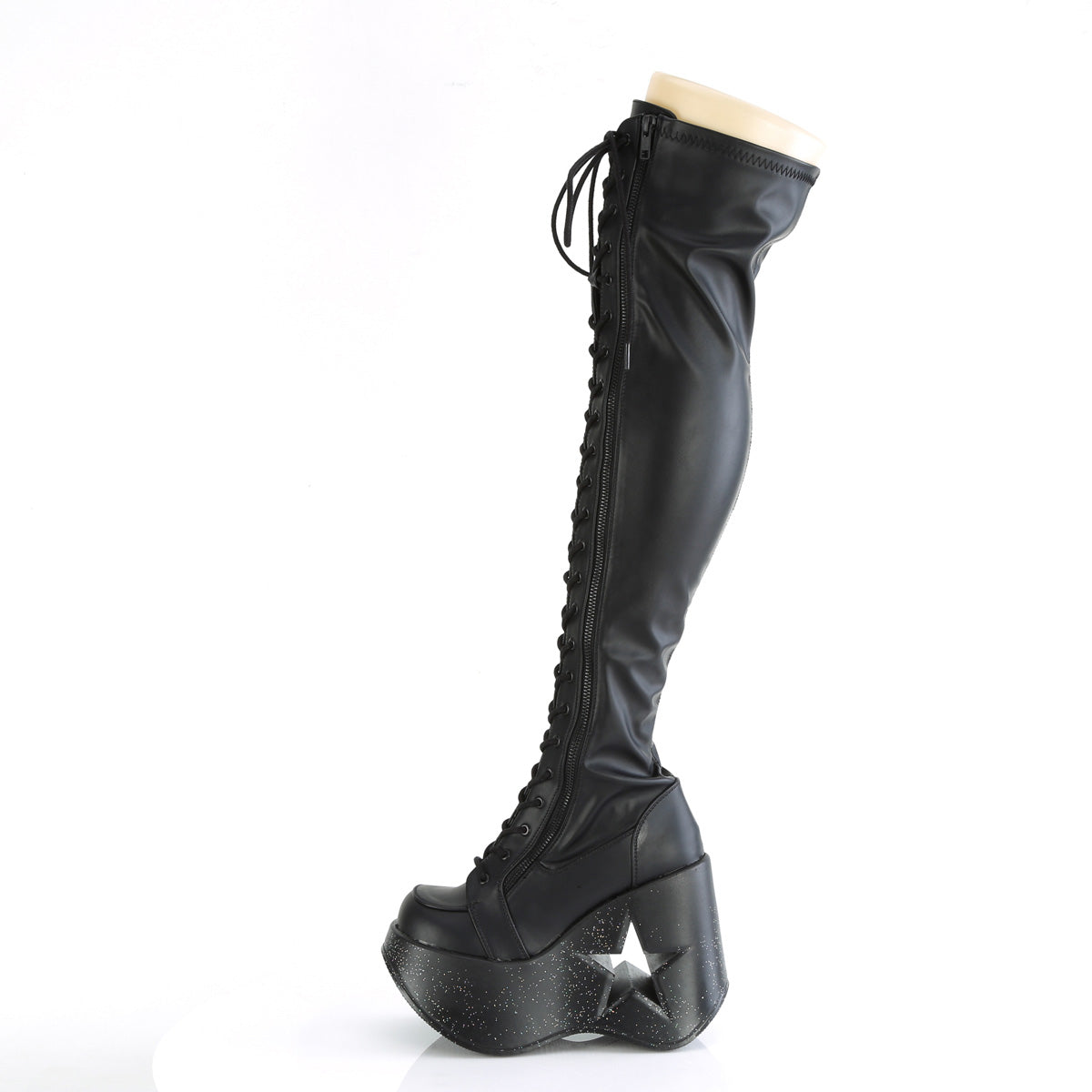 5 Inch Platform DYNAMITE-300 Black Pu