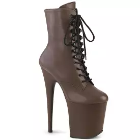 8 Inch Heel FLAMINGO-1020 Mocha PU