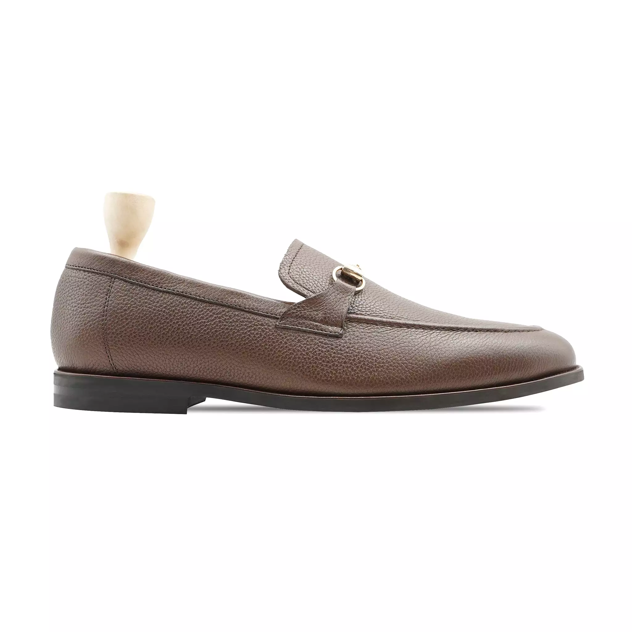 Abada - Men's Brown Pebble Grain Loafer