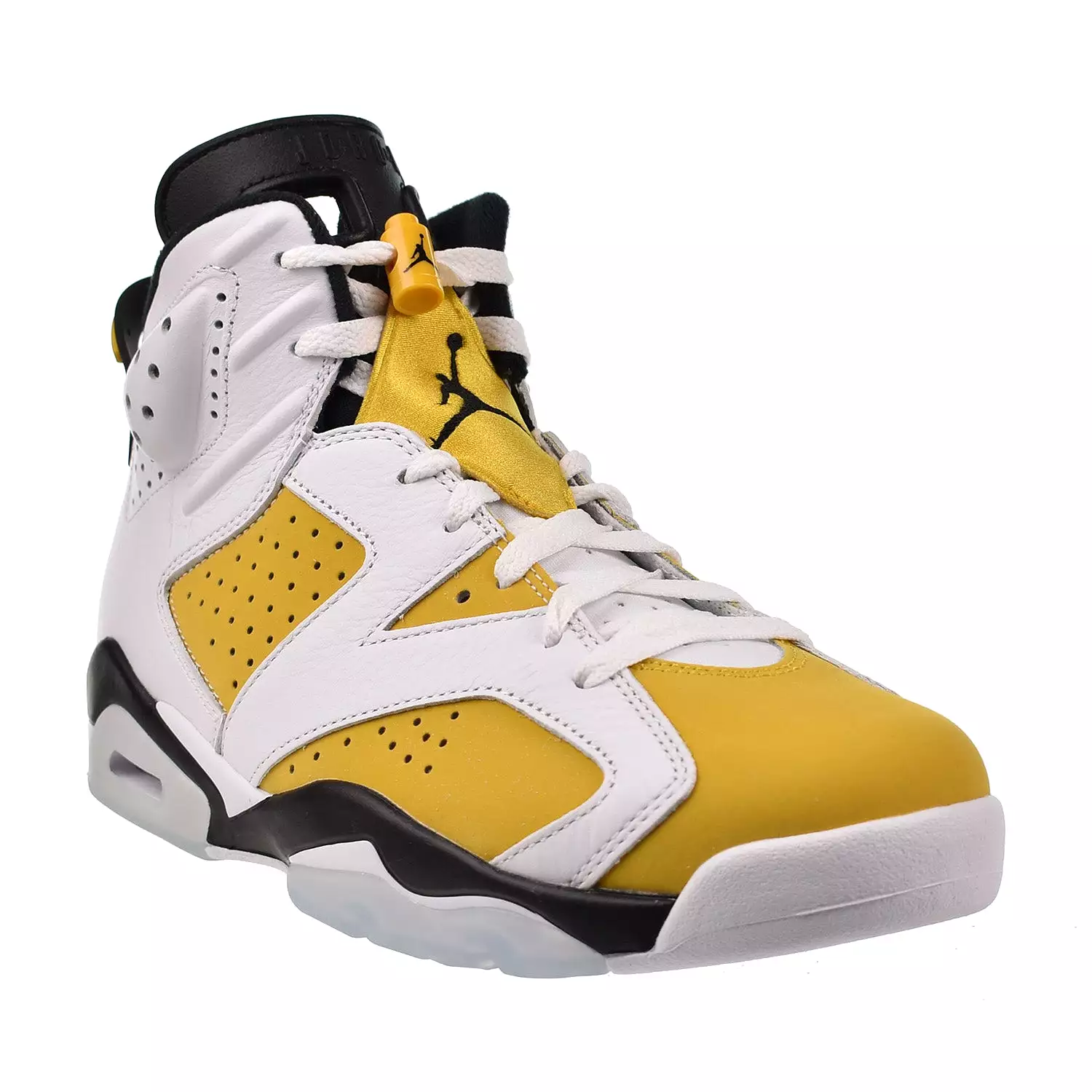 Air Jordan 6 Retro Men's Shoes Yellow Ochre-Black-White