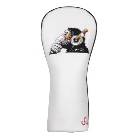 Banksy DJ Monkey Driver Headcover White