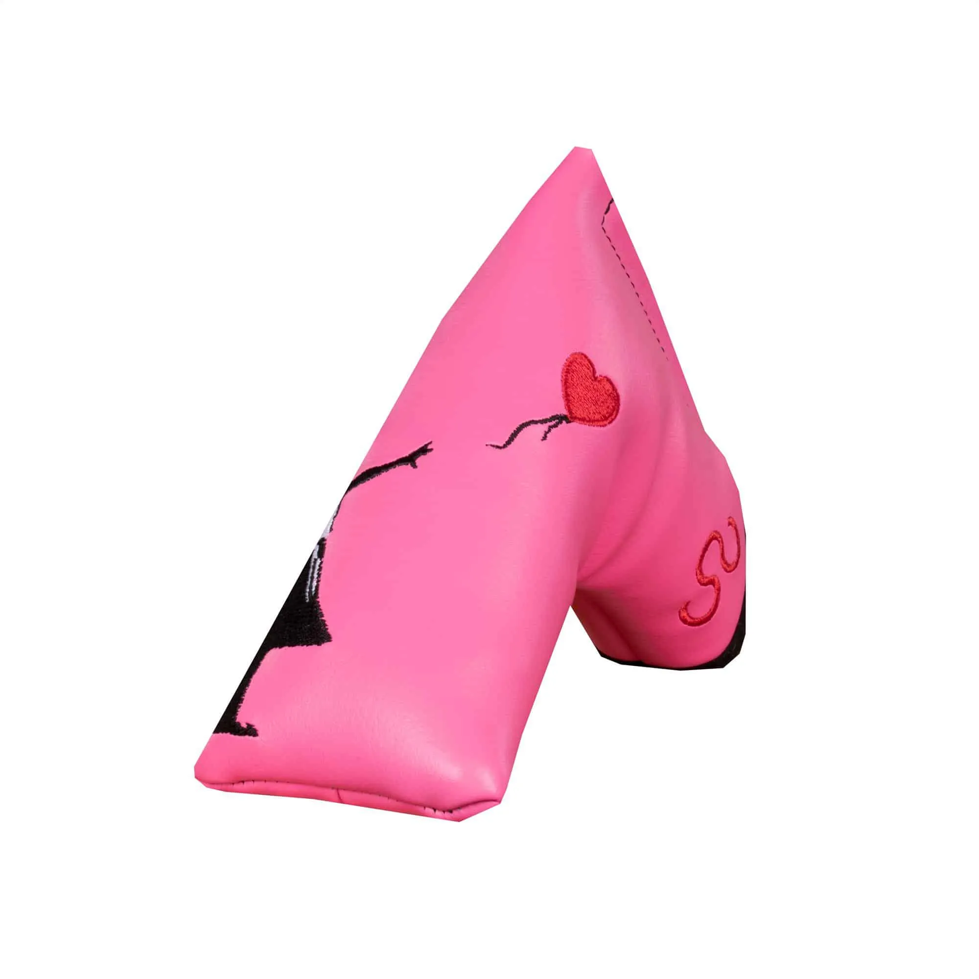 Banksy Girl With Heart Balloon Blade Putter Headcover Pink