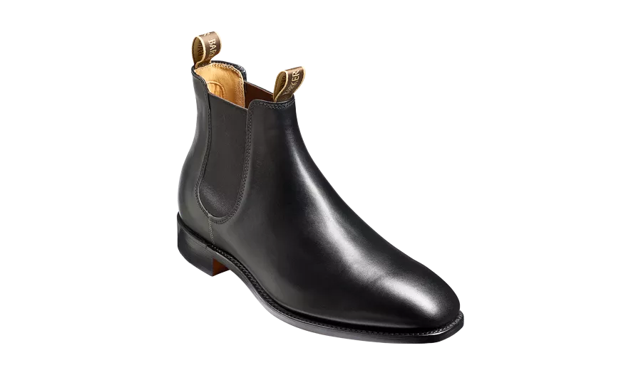 Barker Mansfield Classic Chelsea Boots - Black Calf