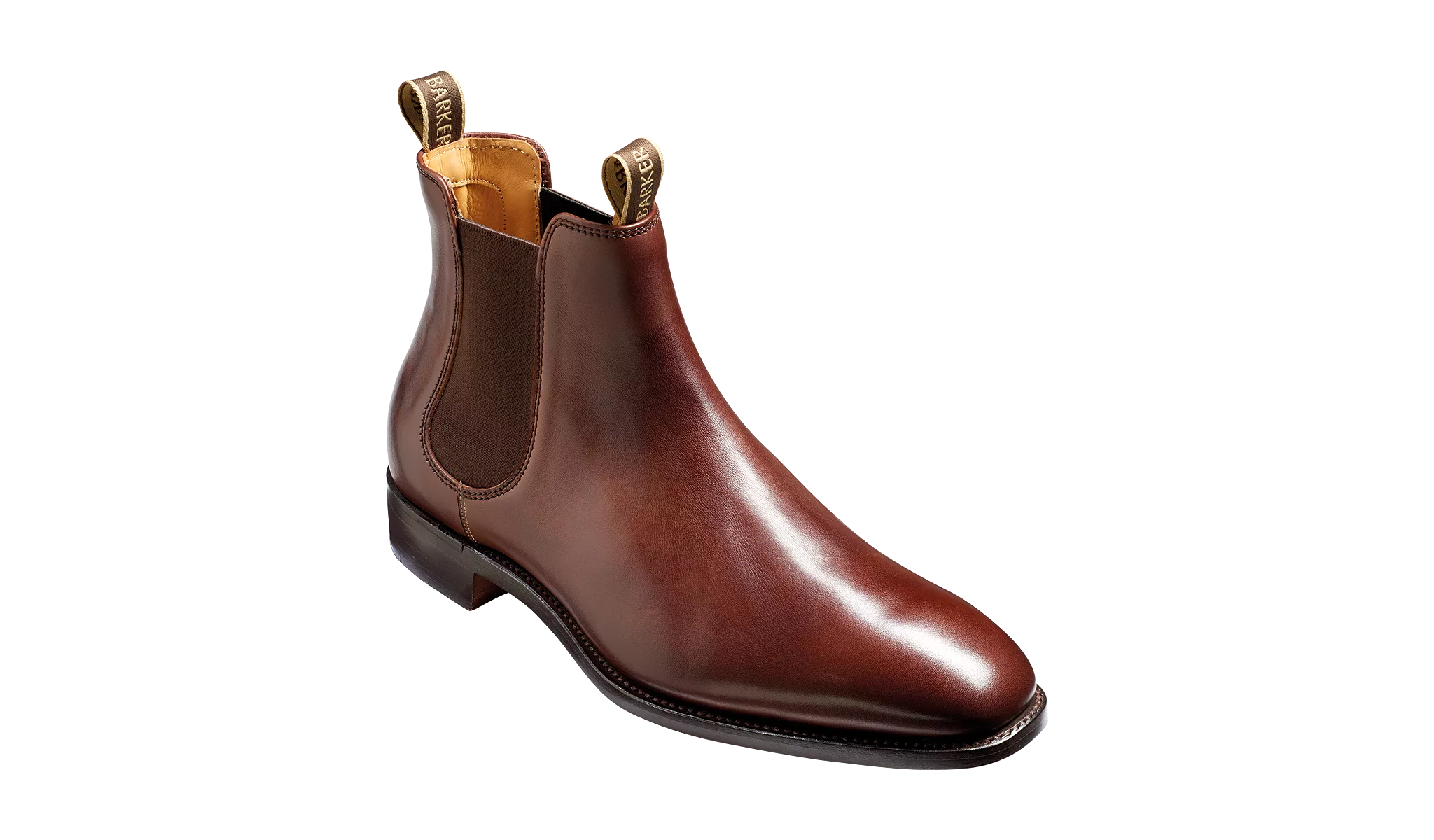 Barker Mansfield Classic Chelsea Boots - Walnut Calf