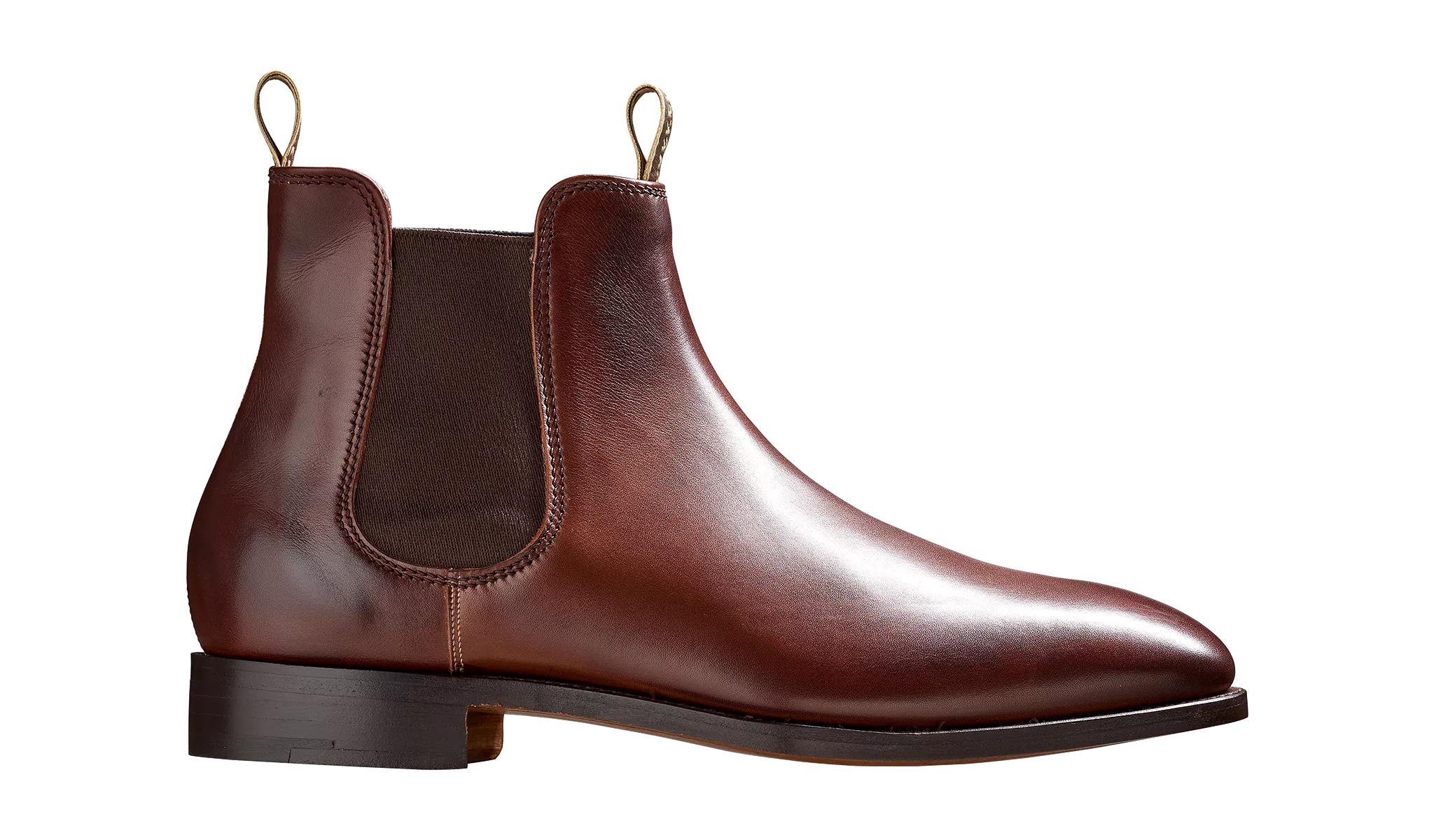 Barker Mansfield Classic Chelsea Boots - Walnut Calf