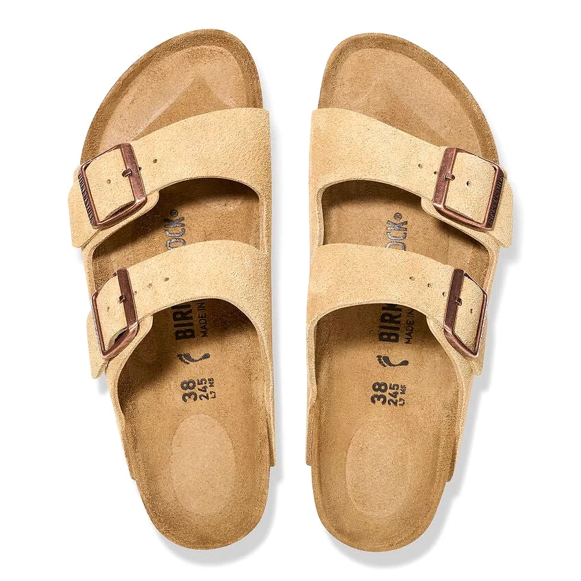 Birkenstock Arizona - Latte Cream Suede