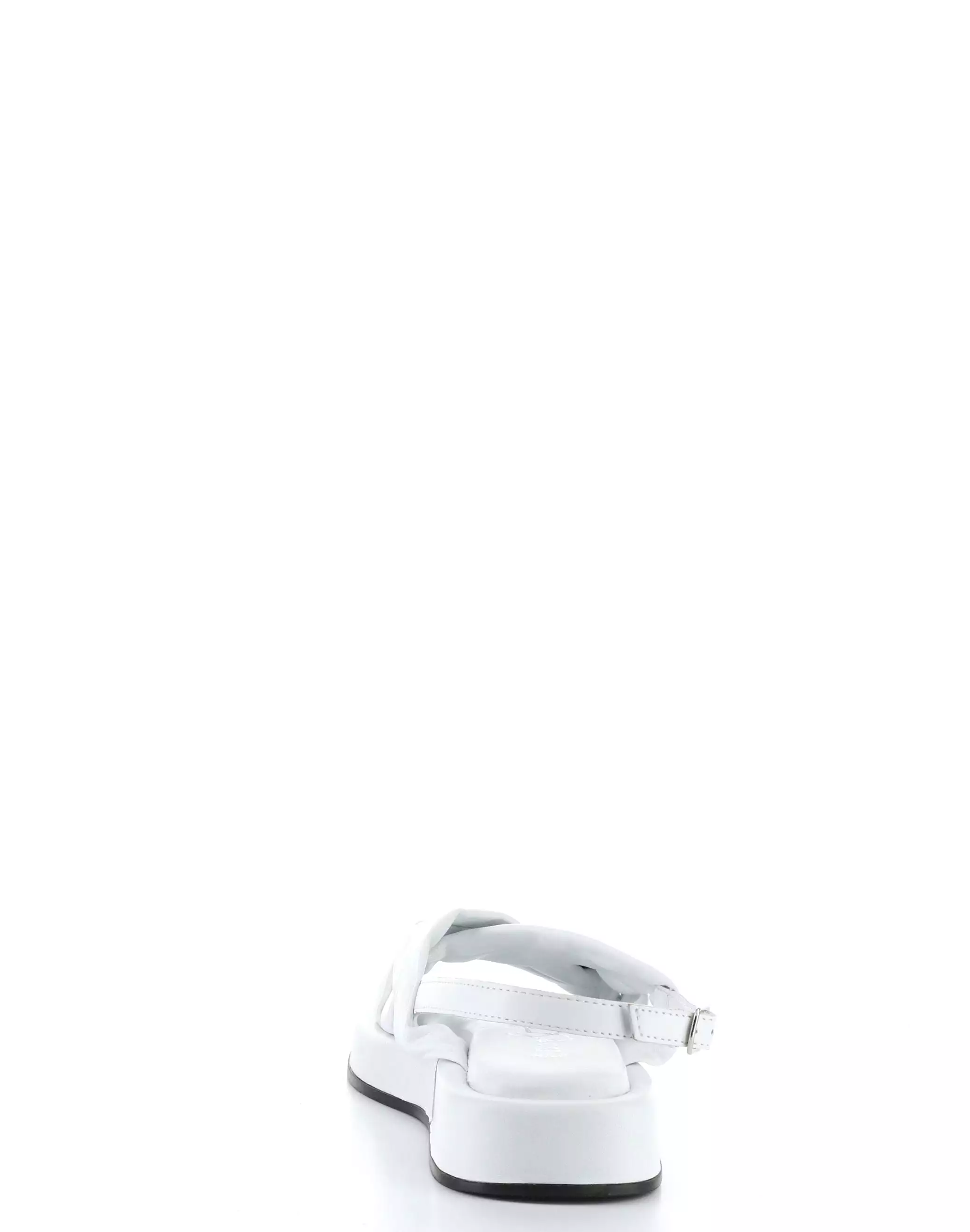 BLITZ WHITE Buckle Sandals