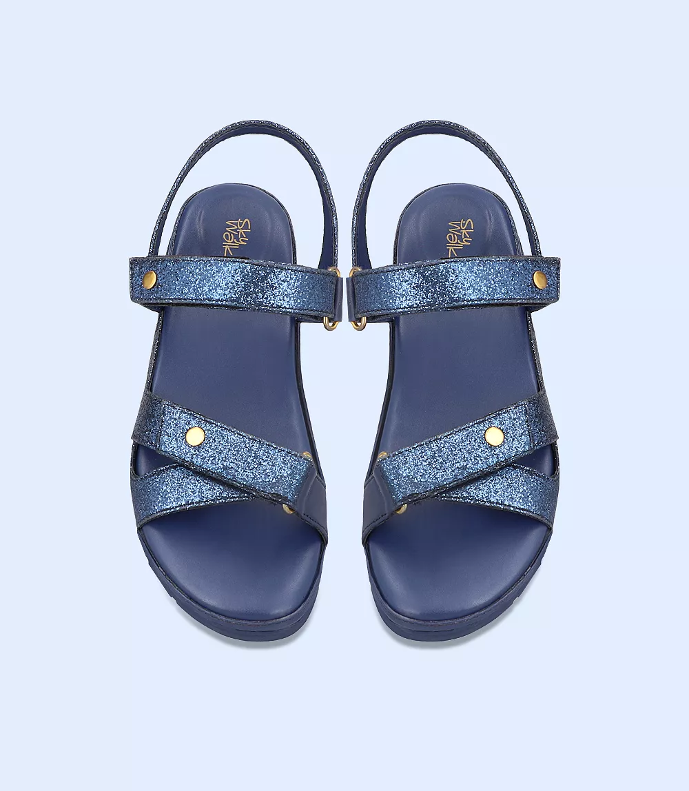 BW7919-NAVY-Women Comfort Sandal