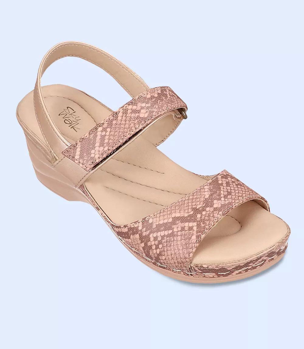 BW8144-TEA PINK-Women Comfort Sandal