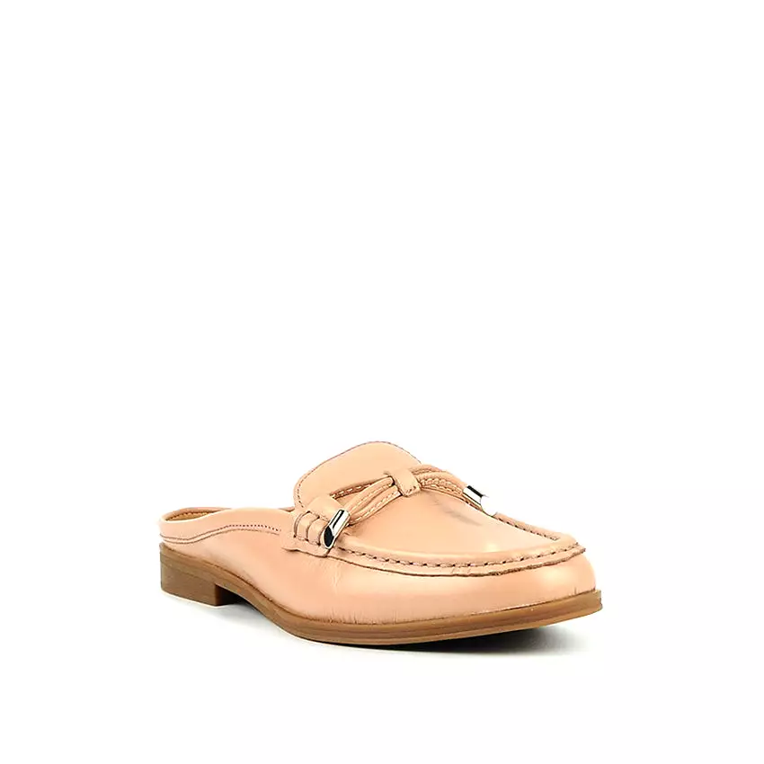 Courtney Mule Women's Shoes - Pale Pink Leather