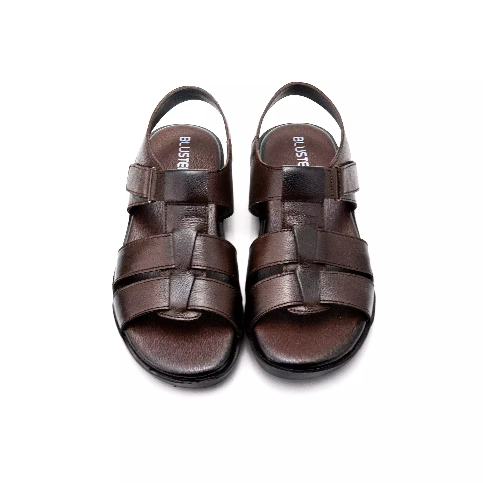 Cross Strap Men Leather Sandal