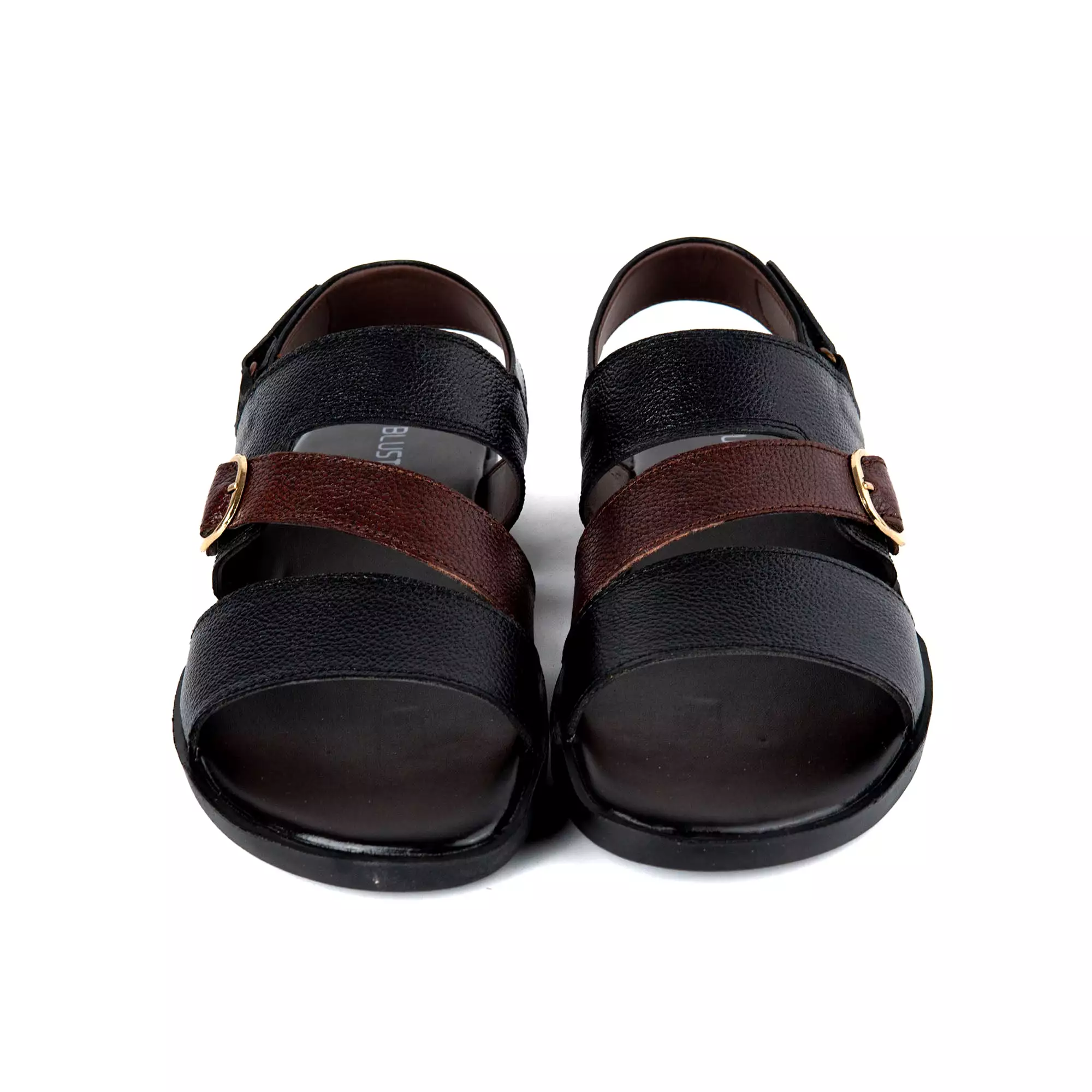 Cross Styled Men Leather Sandals