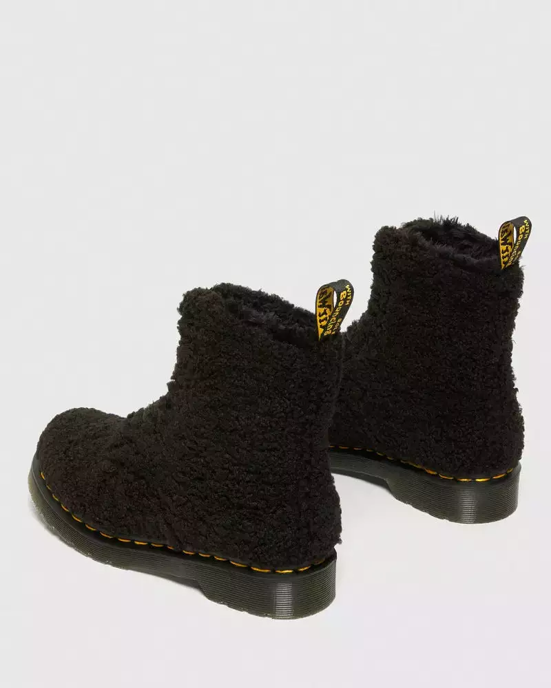 Dr. Martens Women's 1460 Pascal Faux Shearling - Black Lux Borg