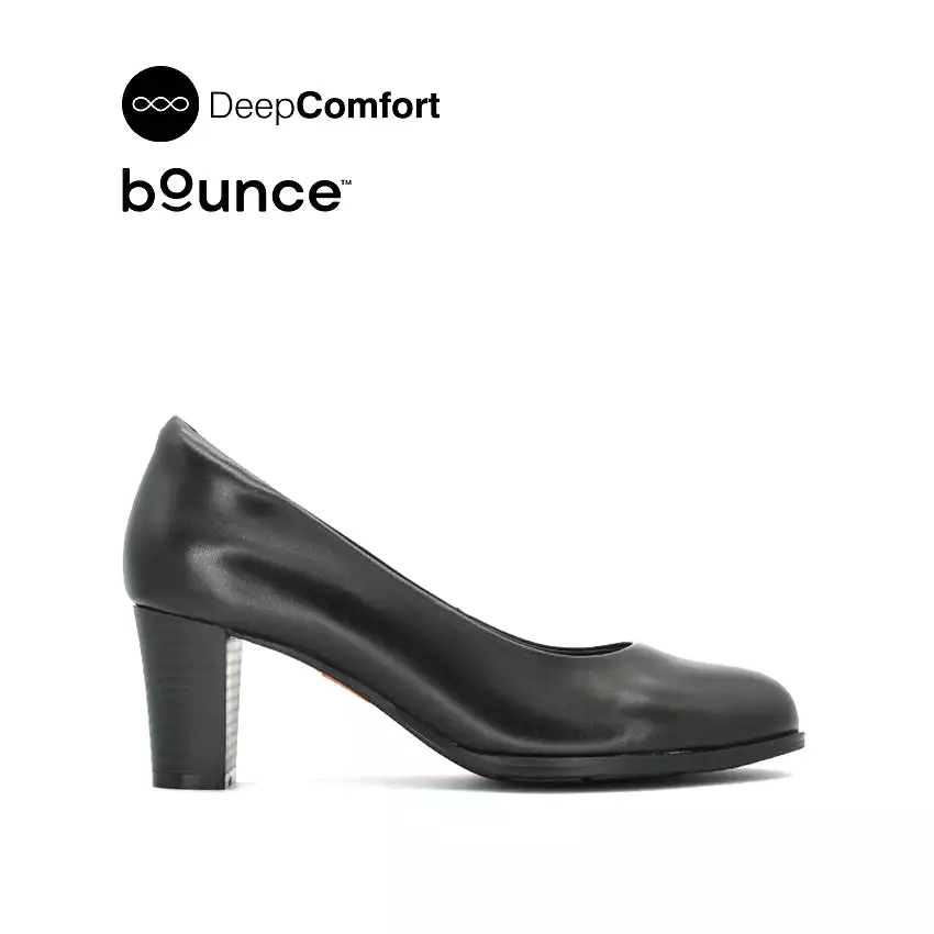 Drixie Pump Women's Shoes - Black Leather