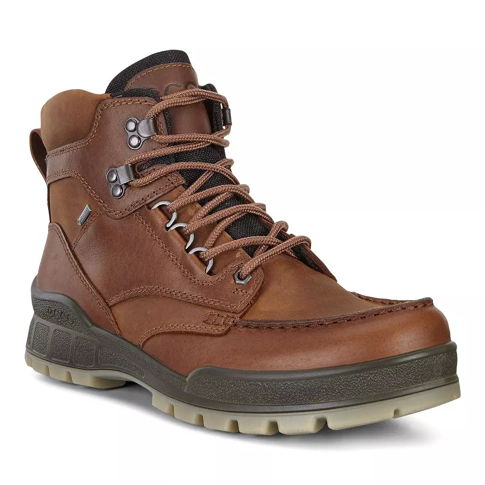 ECCO Men's 831704 Track 25 Hi GORE-TEX Brown Leather