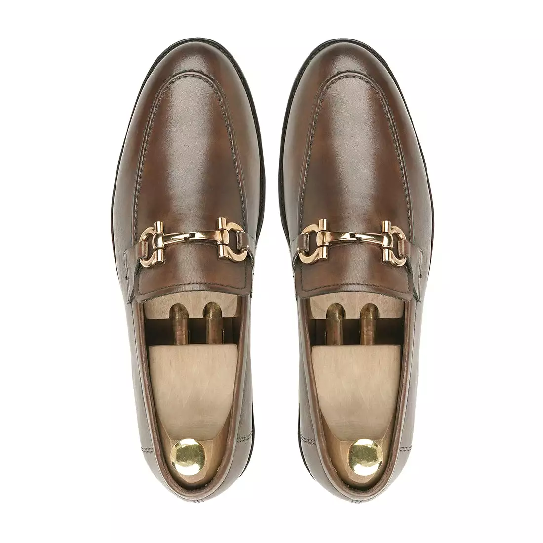 ESSEN - BROWN PATINA LOAFER