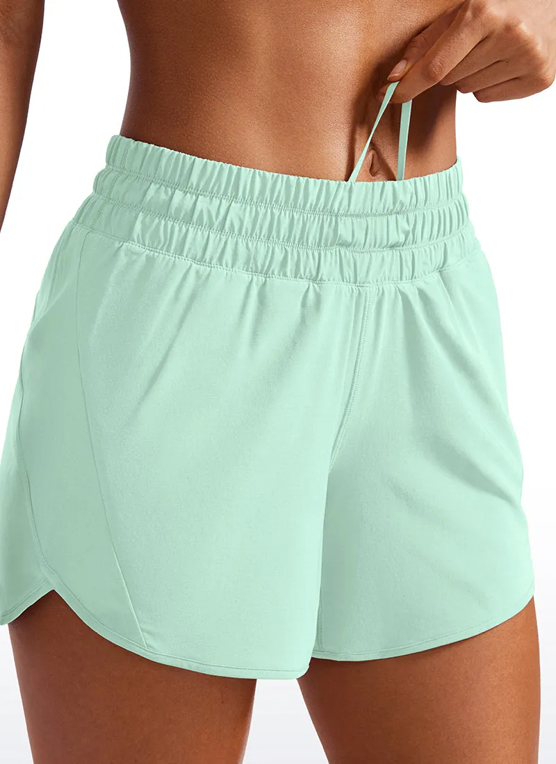 Feathery-Fit Soft Mid Rise Lined Shorts 5''