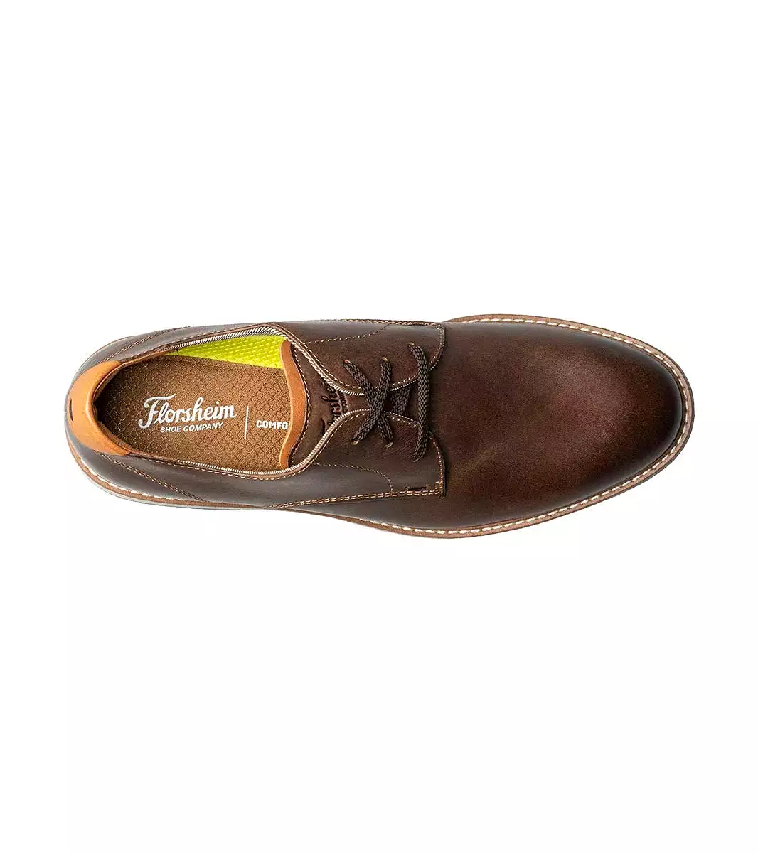 'Florsheim' Men's Vibe Plain Toe Oxford - Brown CH