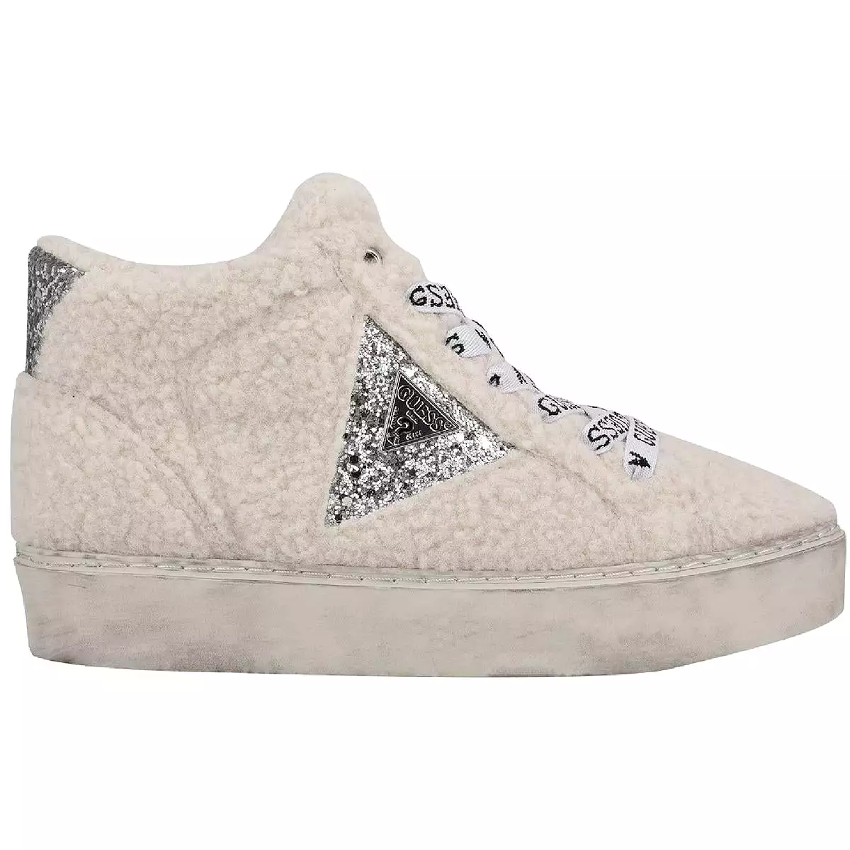 Guess Womens Barbi 2 Glitter Casual and Fashion Sneakers