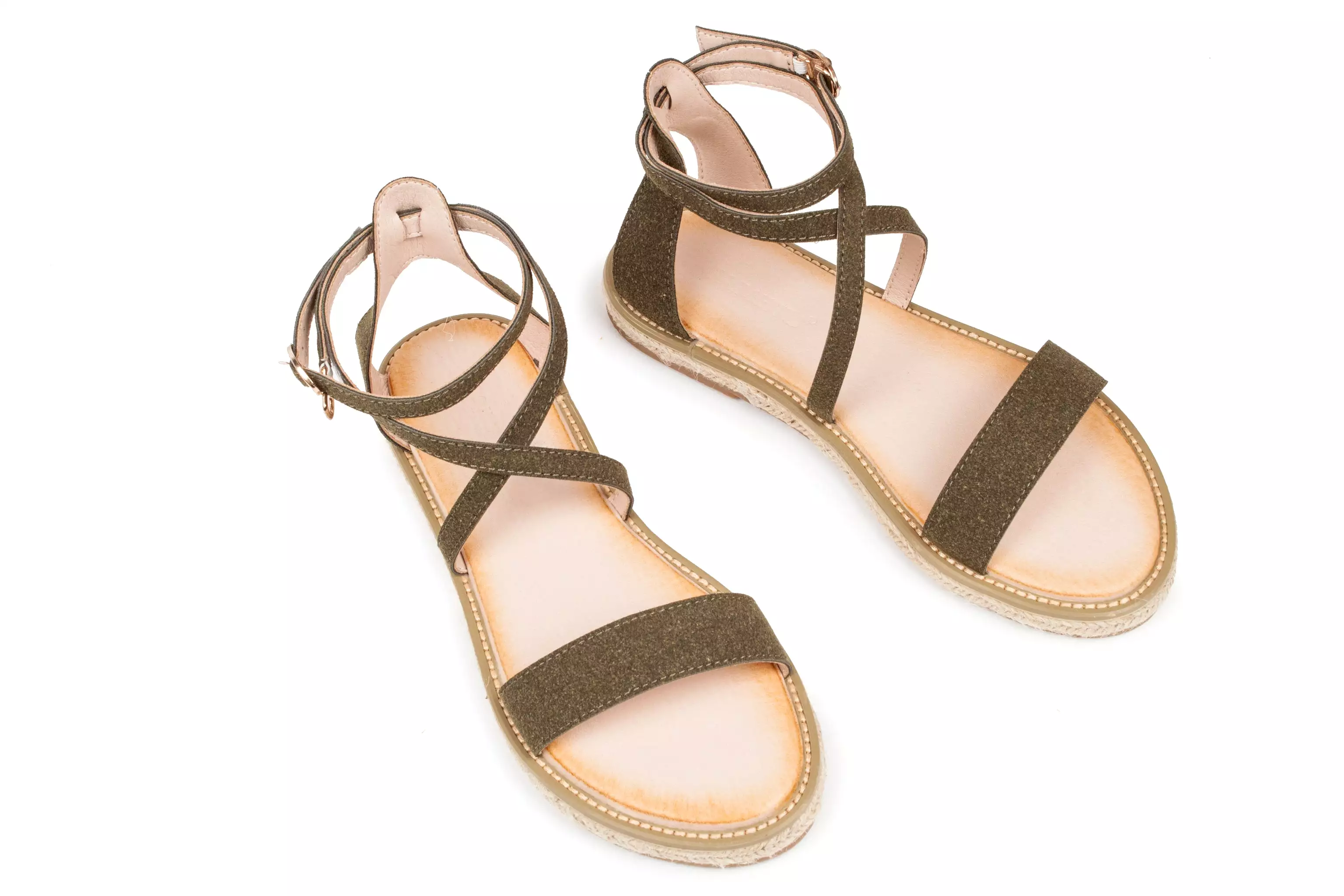 Haute Edition Women's Cross Strap Rome Sandals