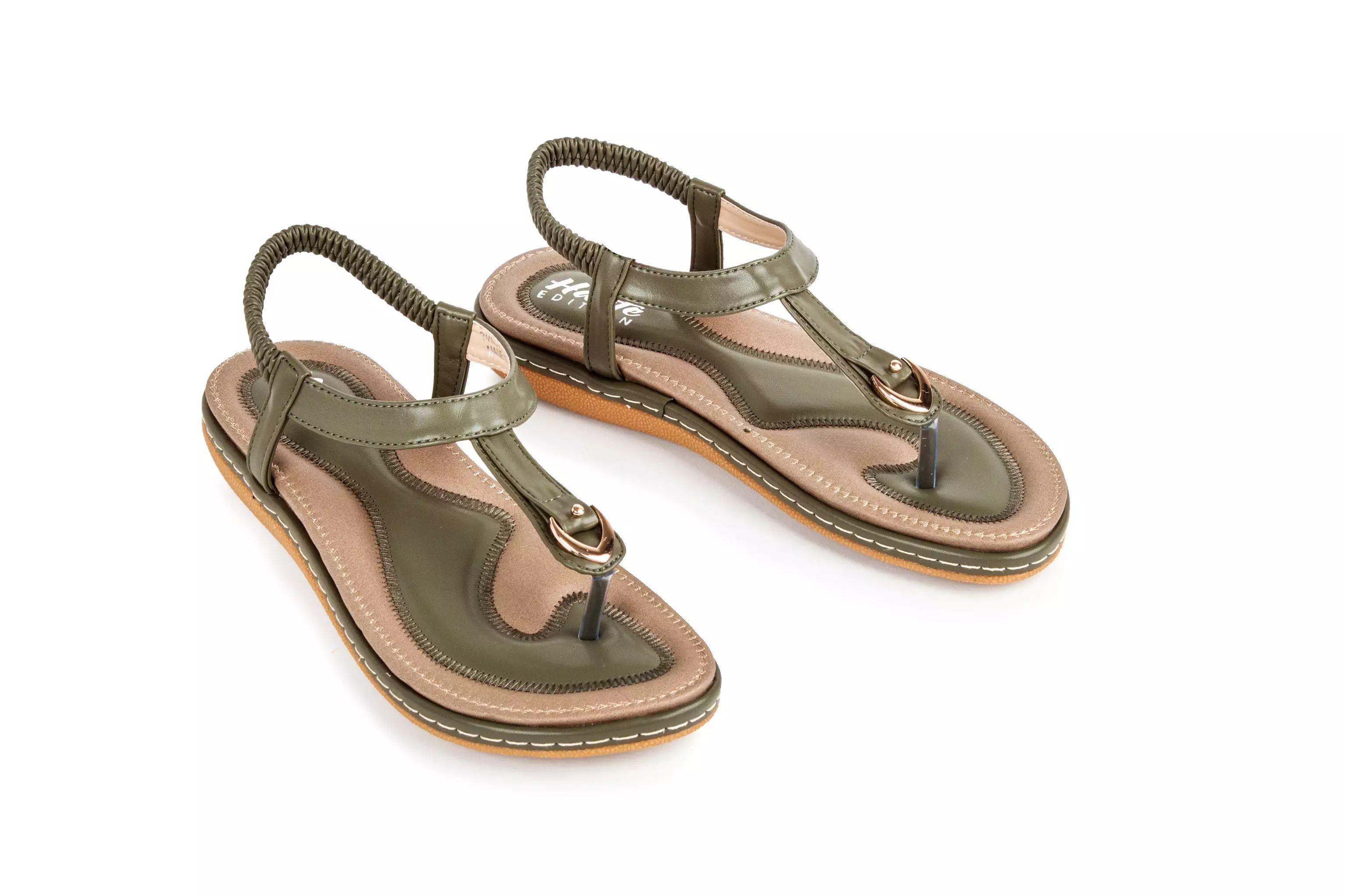 Haute Edition Women's Summer Slip-on Comfort Sandals