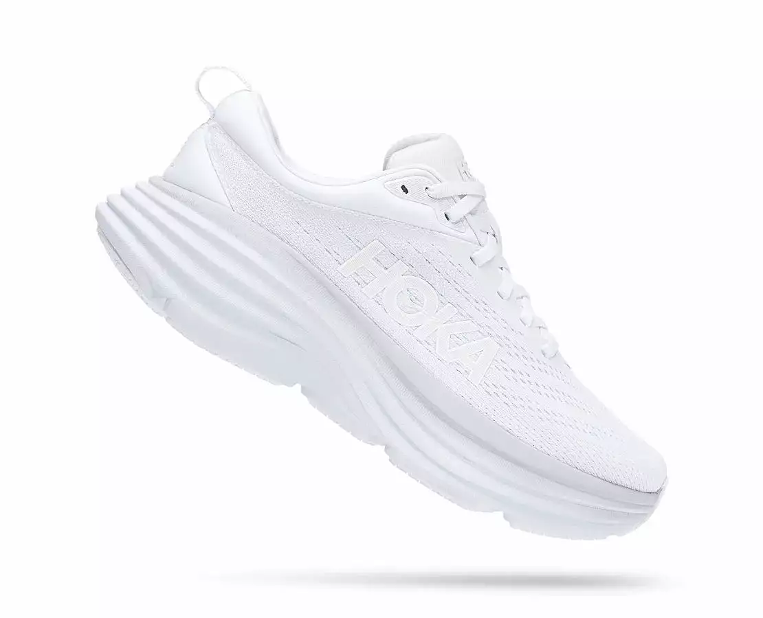 Hoka - Women's Bondi 8 White/White 1127952