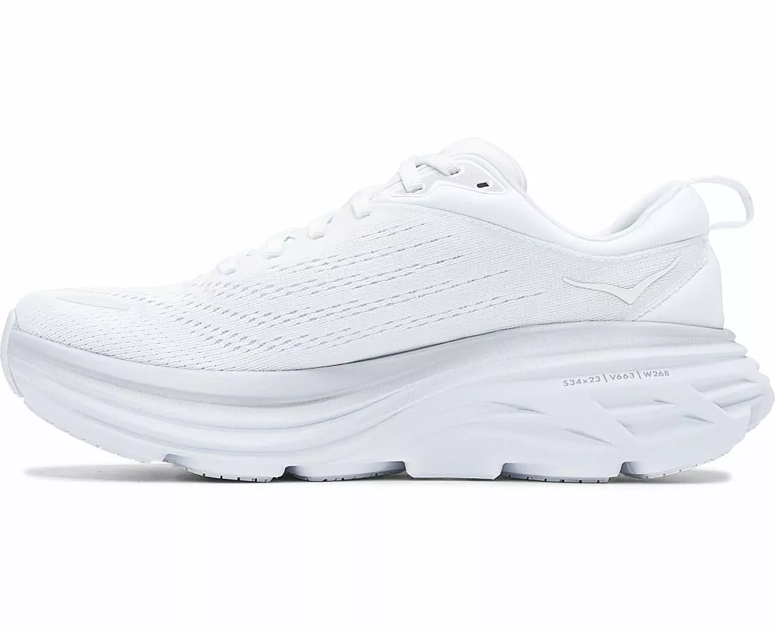 Hoka - Women's Bondi 8 White/White 1127952