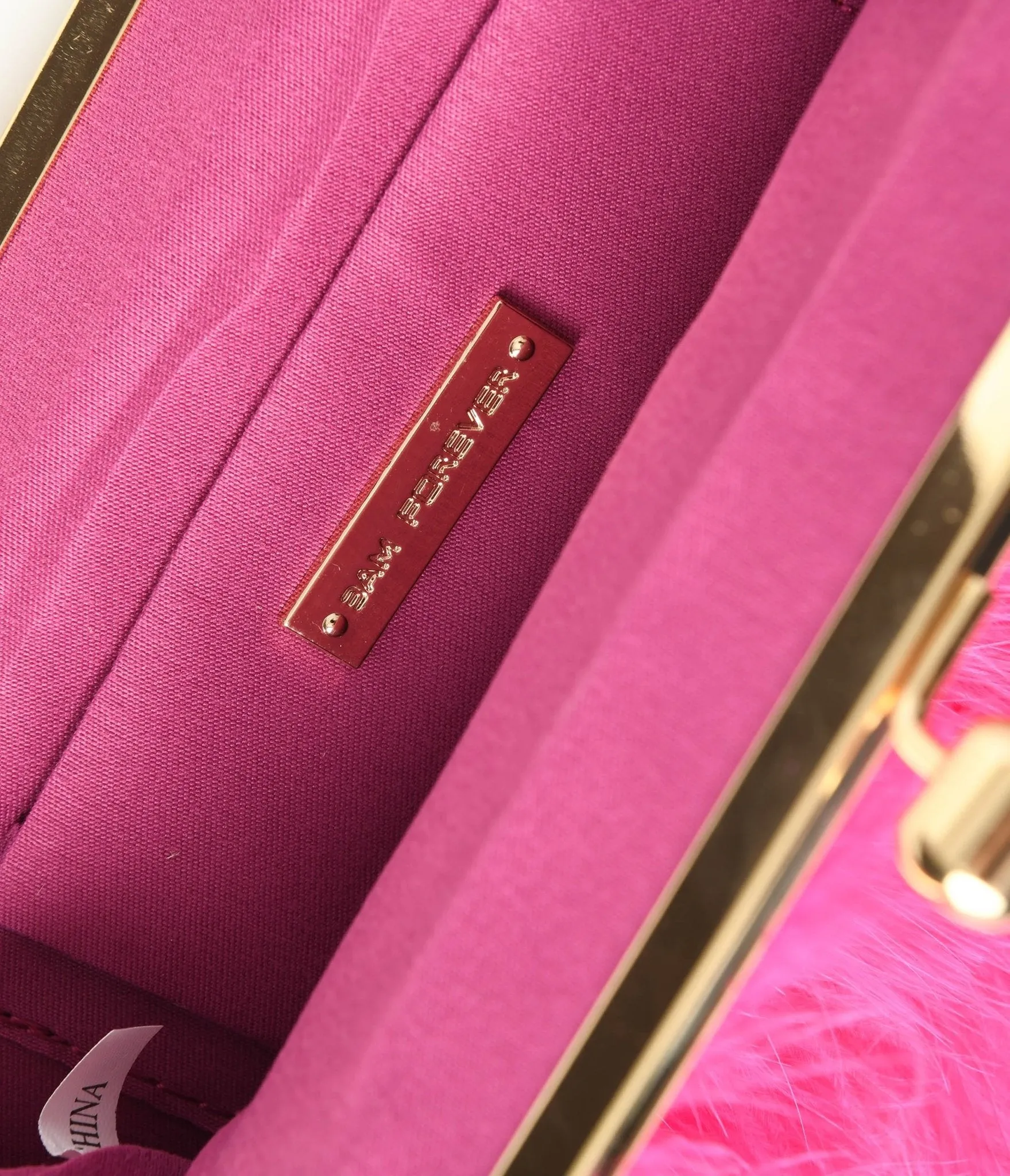 Hot Pink Fur Clutch Bag