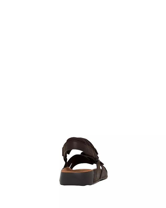 Hush Puppies Mens Brown Hems Comfort Shoes Slide Sandals