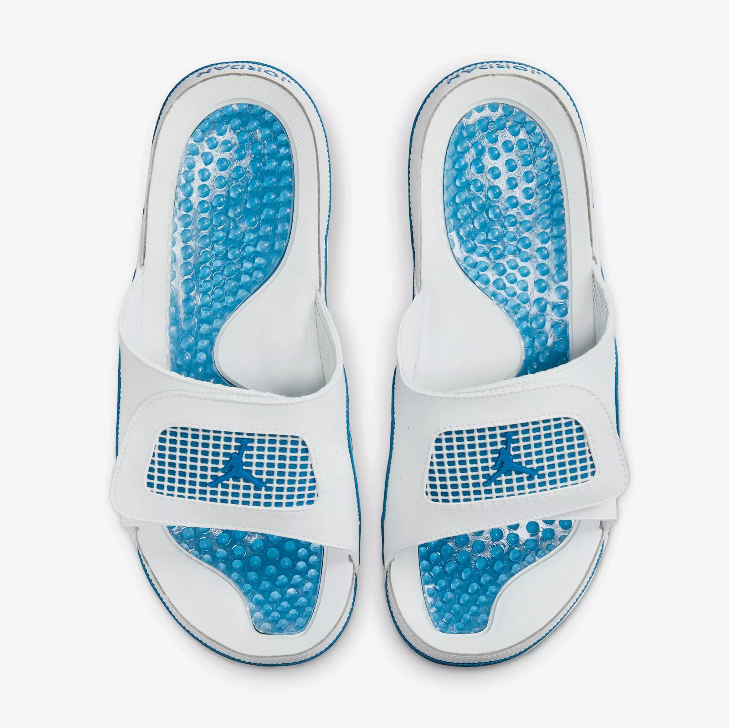 Hydro 4 Retro Slides Mens Sandals (Off-White/Neutral Grey/Industrial Blue)