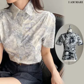 I AM MARI  |Short Sleeves Shirts & Blouses