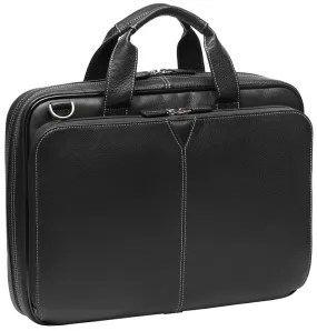 Johnston & Murphy Laptop Briefcase - Black 