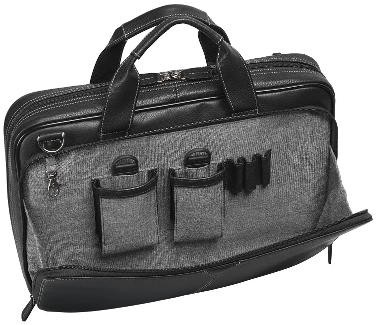 Johnston & Murphy Laptop Briefcase - Black 