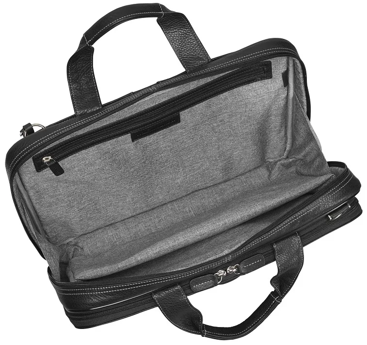 Johnston & Murphy Laptop Briefcase - Black 