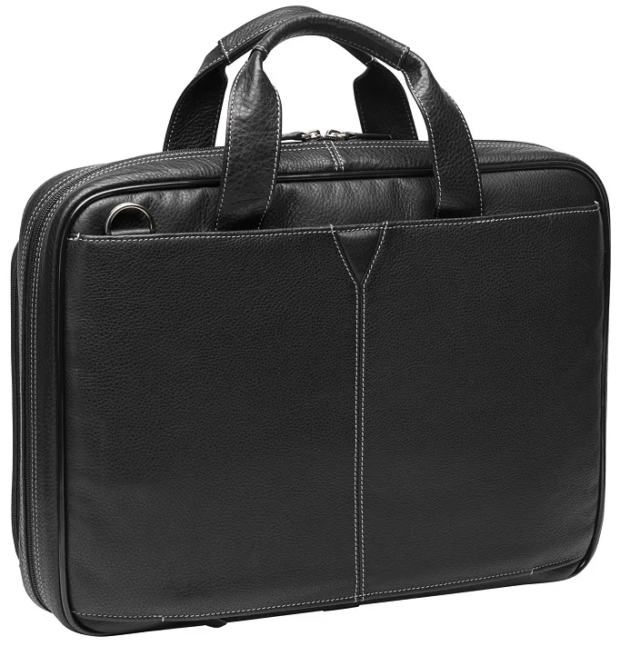 Johnston & Murphy Laptop Briefcase - Black 