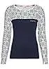 KangaROOS Long Sleeve Patterned Top