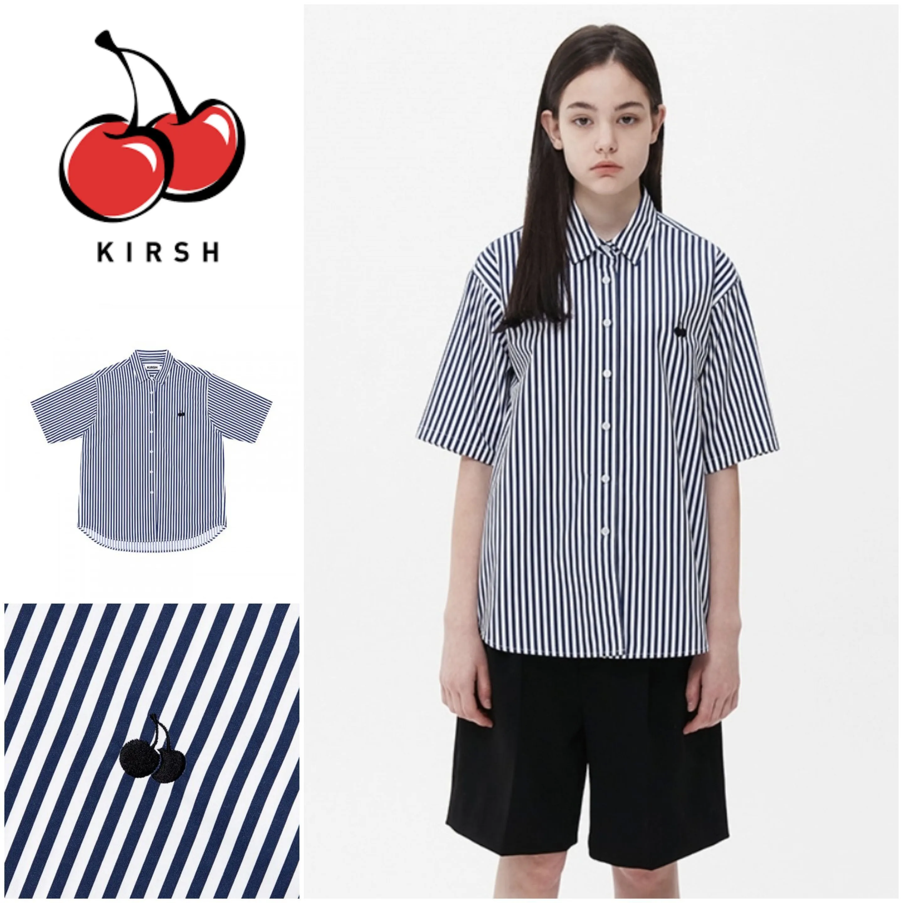 KIRSH  |Unisex Street Style Cotton Short Sleeves Logo