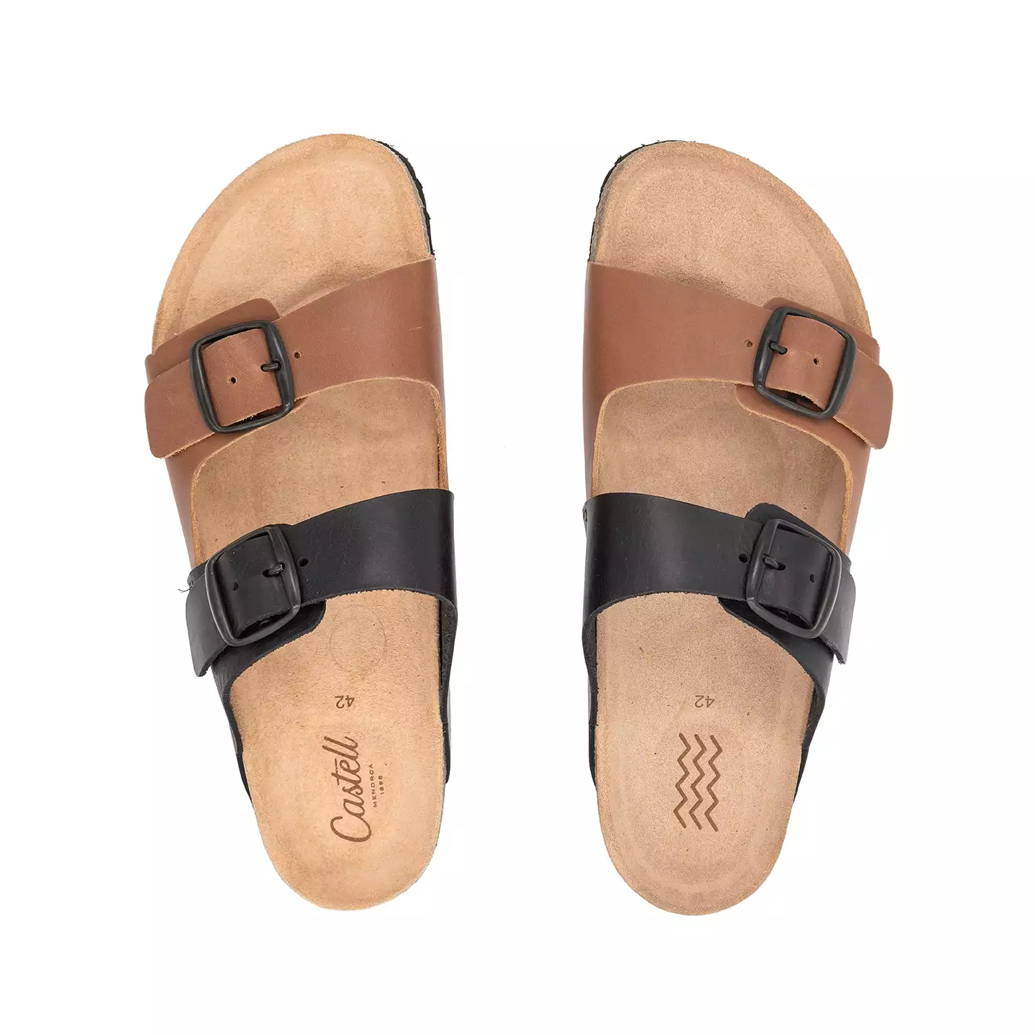 Leather Sandal With Open Toe for Men - 1727 Greco Picaso