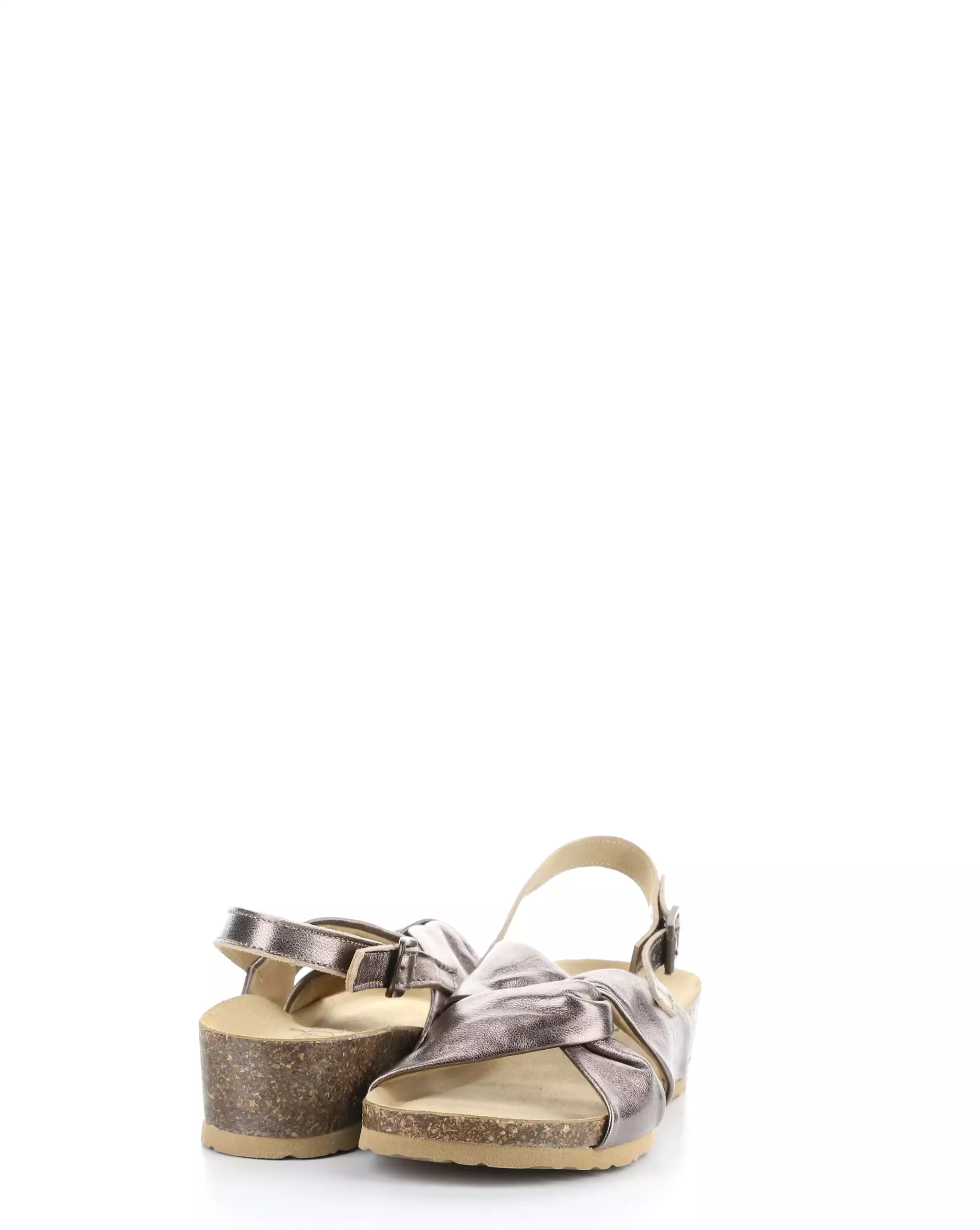 LEOLA Bronze Round Toe Sandals