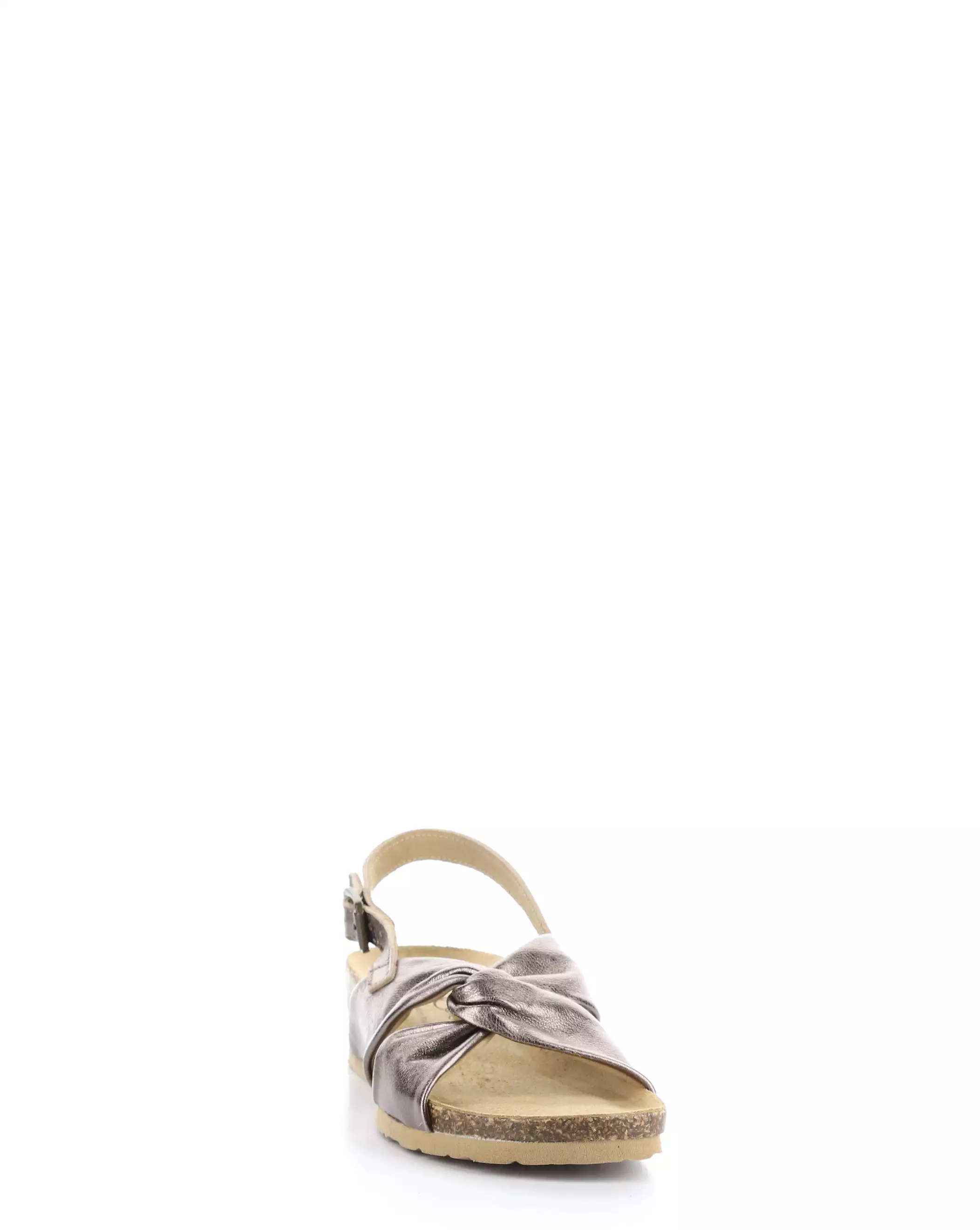 LEOLA Bronze Round Toe Sandals