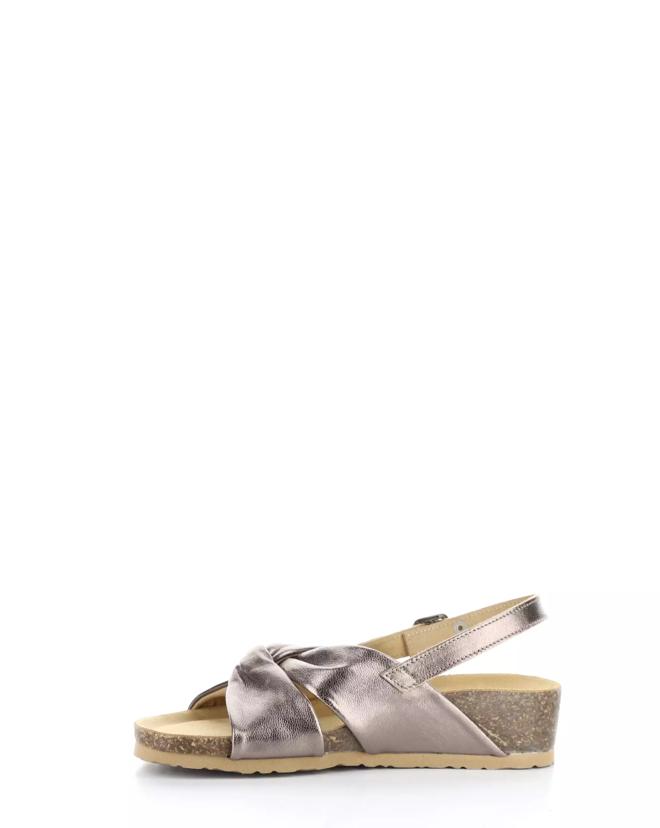 LEOLA Bronze Round Toe Sandals