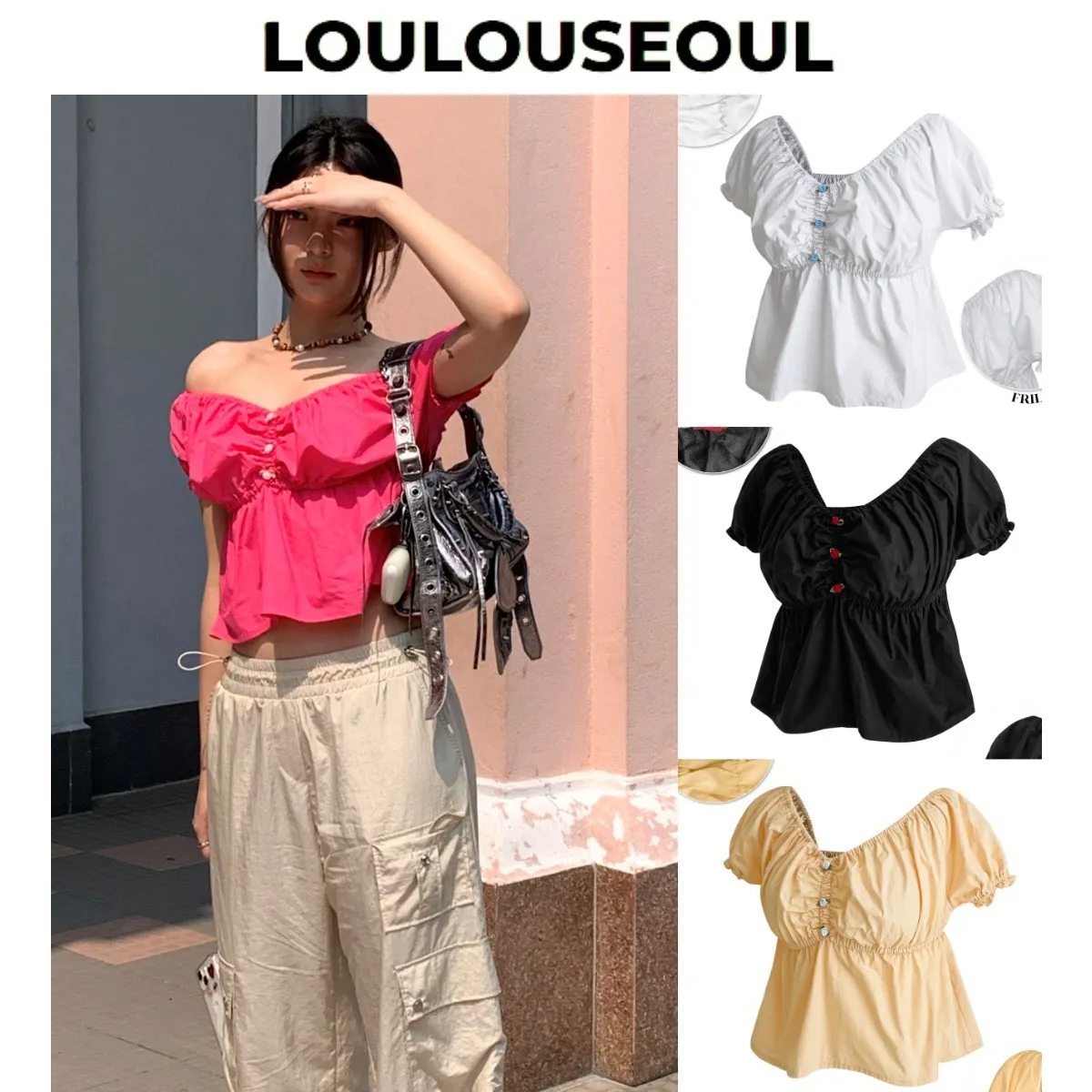 Loulouseoul  |Street Style Cotton Shirts & Blouses