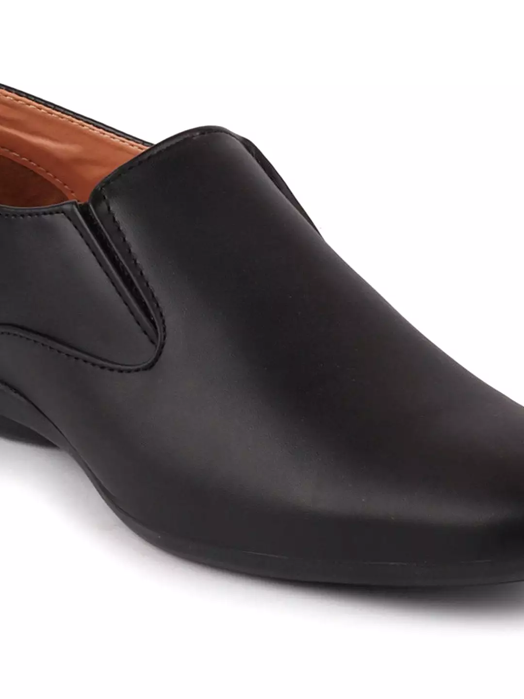 Men Black Formal Slip-On Shoes