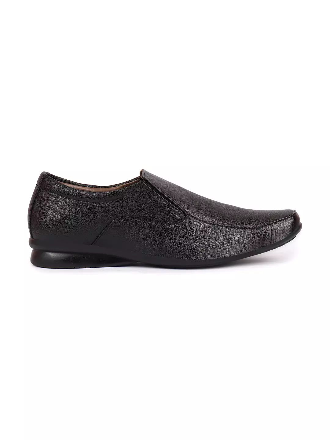 Men Black Formal Slip-On Shoes