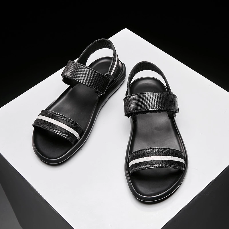 Men British Style Leather Sandals 